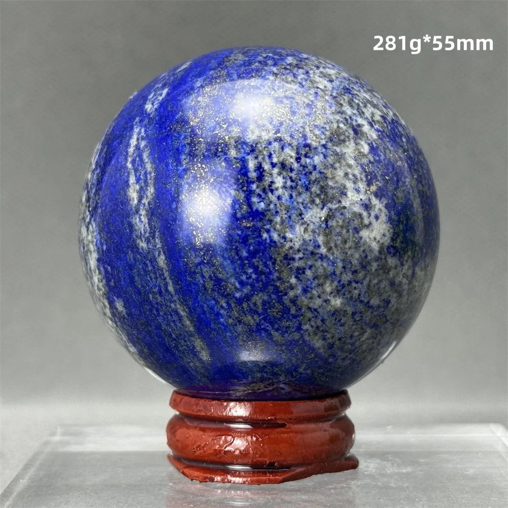 Bola de Lápis-Lazúli Natural Artesanato Polido Aura Cura Energia Meditação Adivinhação Altar Bola de Pedra Mineral Ornamentos para Casa Presente