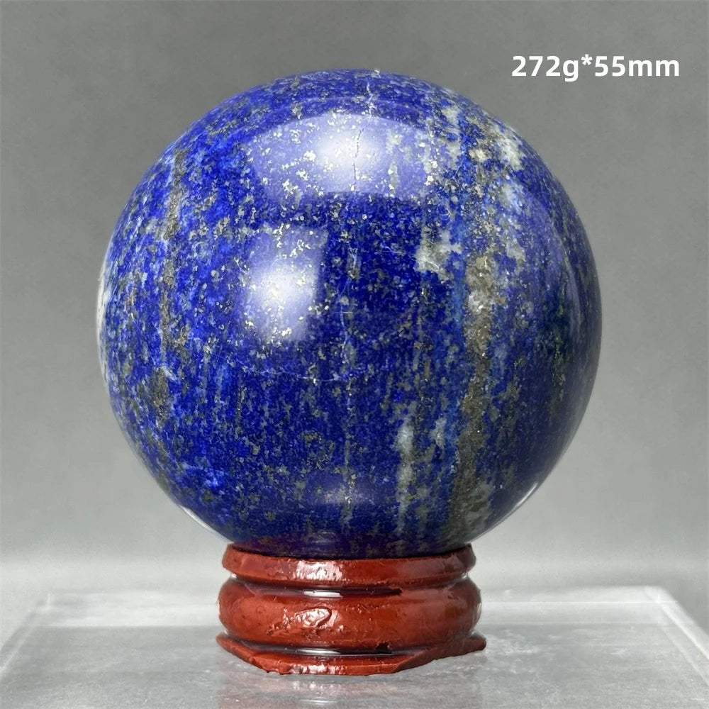 Bola de Lápis-Lazúli Natural Artesanato Polido Aura Cura Energia Meditação Adivinhação Altar Bola de Pedra Mineral Ornamentos para Casa Presente