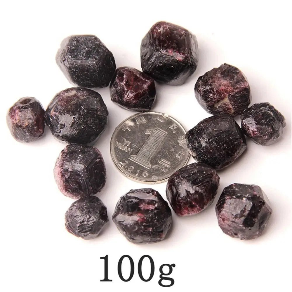 400g Red Garnet Ore Natural Original Healing Energy Stone Rough Quartz Crystal Mineral Specimens Jewelry Making Raw Gemstone