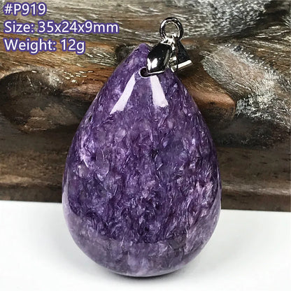 Top Natural Purple Charoite Stone Pendant Jewelry For Women Lady Men Love Healing Crystal Beads Silver Energy Gemstone AAAAA