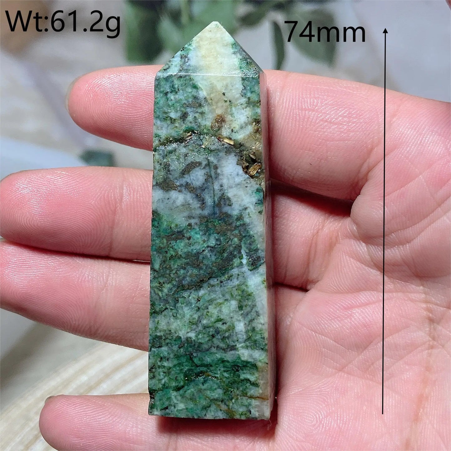 Natural Crystal Dioptase Tower Pyrite Healing Wholesale Gemstone Energy Polished Obelisk Precious Gift