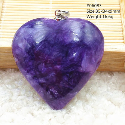 Natural Purple Charoite Water Drop Gemstone Pendant Women Men Charoite Bead Best Necklace Jewelry 925 Sterling Silver AAAAAA