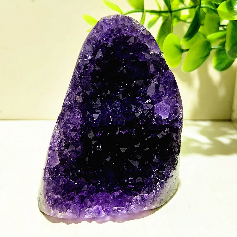 Natural Stones Uruguay Amethyst Quartz Crystal Cluster Meditation Witchcraft Energy FengShui Crystal Room Decoration