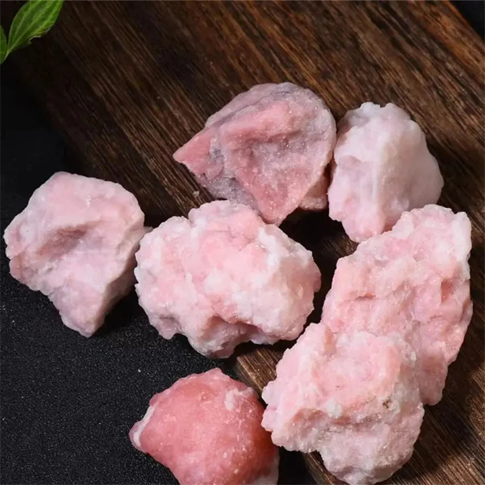 Natural Pink Opal Raw Stones Rough Crystal Quartz Reiki Healing Rock Mineral Specimen Aquarium Home Decoration