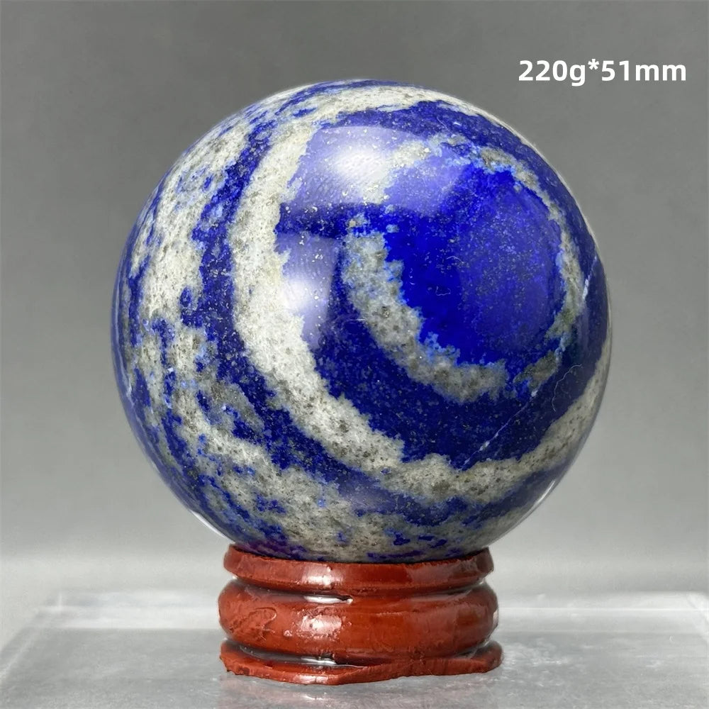 Bola de Lápis-Lazúli Natural Artesanato Polido Aura Cura Energia Meditação Adivinhação Altar Bola de Pedra Mineral Ornamentos para Casa Presente