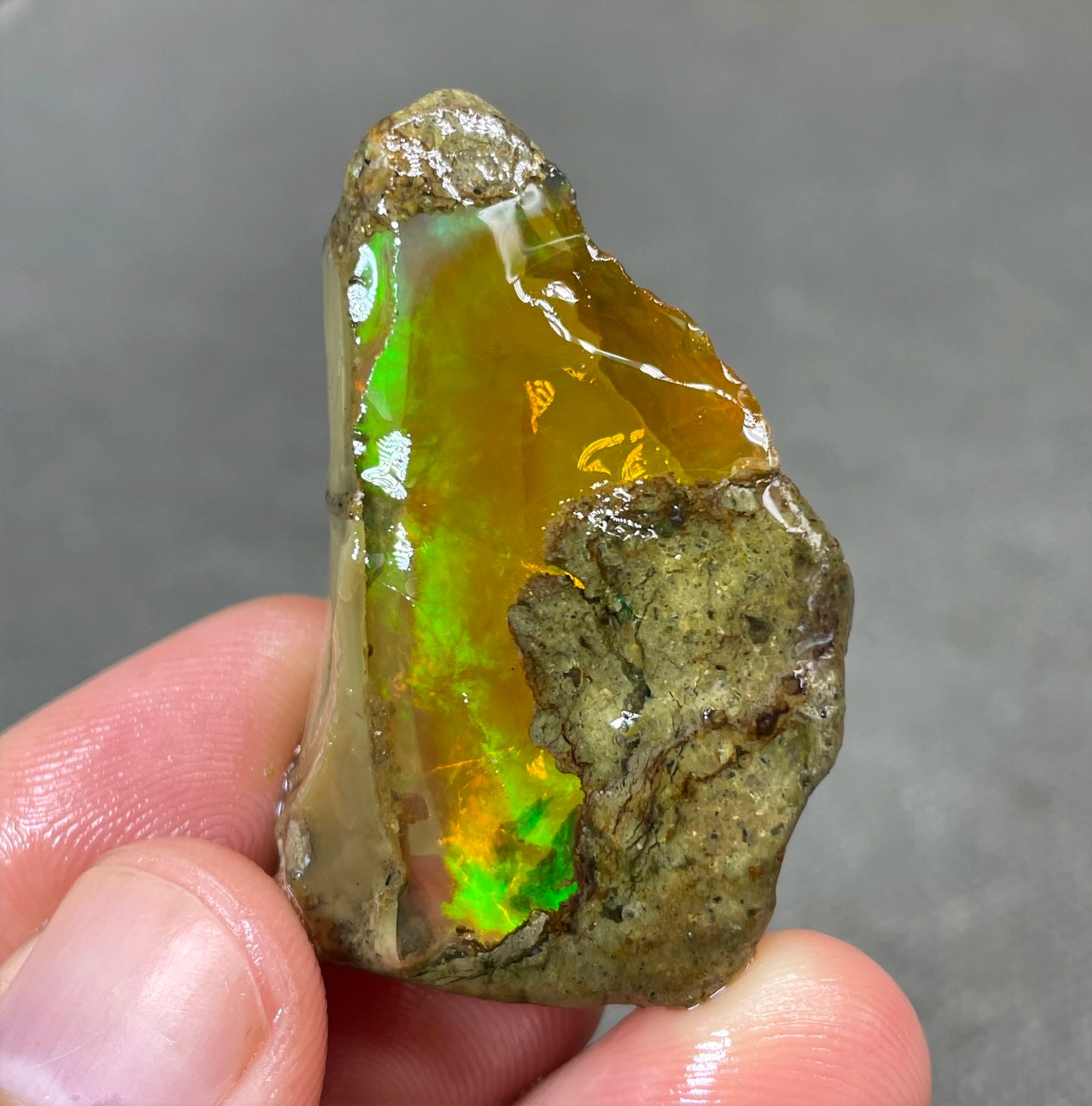 BEST COLOR! 12g natural rare color Ethiopia water Opal gem mineral specimen stones and crystals healing crystals quartz