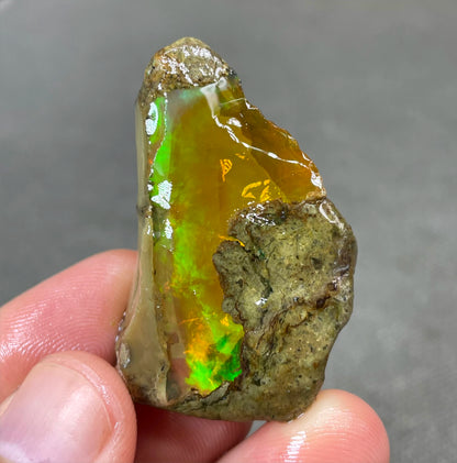 BEST COLOR! 12g natural rare color Ethiopia water Opal gem mineral specimen stones and crystals healing crystals quartz