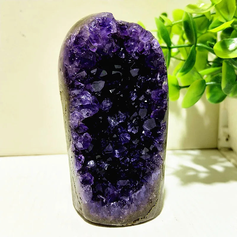 Natural Stones Uruguay Amethyst Quartz Crystal Cluster Meditation Witchcraft Energy FengShui Crystal Room Decoration