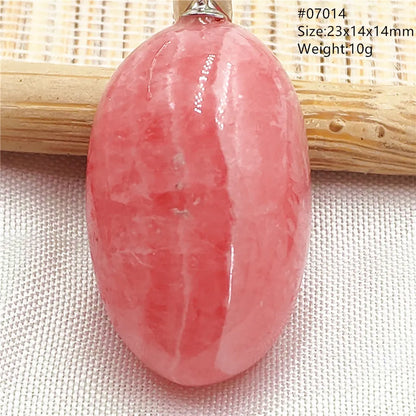 Natural Rose Rhodochrosite Pendant Heart Red Rhodochrosite Love Bead Pendant Necklace Women Rare Rose Necklace AAAAA