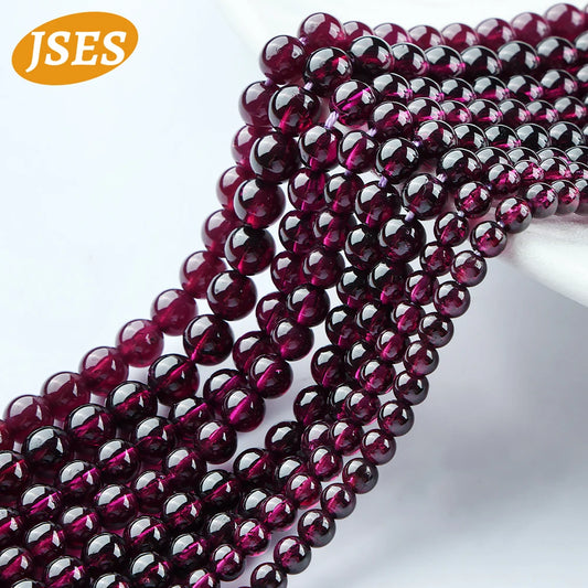 AAA Natural Purple Garnet Almandite Loose Beads for Jewelry Making DIY Bracelets Necklace Wholesale Beads Accessories