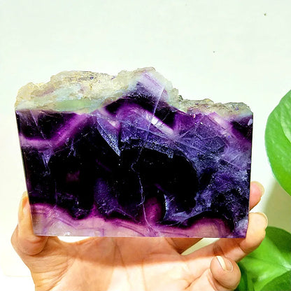 Natural Stone Colorful Fluorite Tablet Collection Home Ornament Chakra Spiritual Meditation Healing Feng Shui Crystal