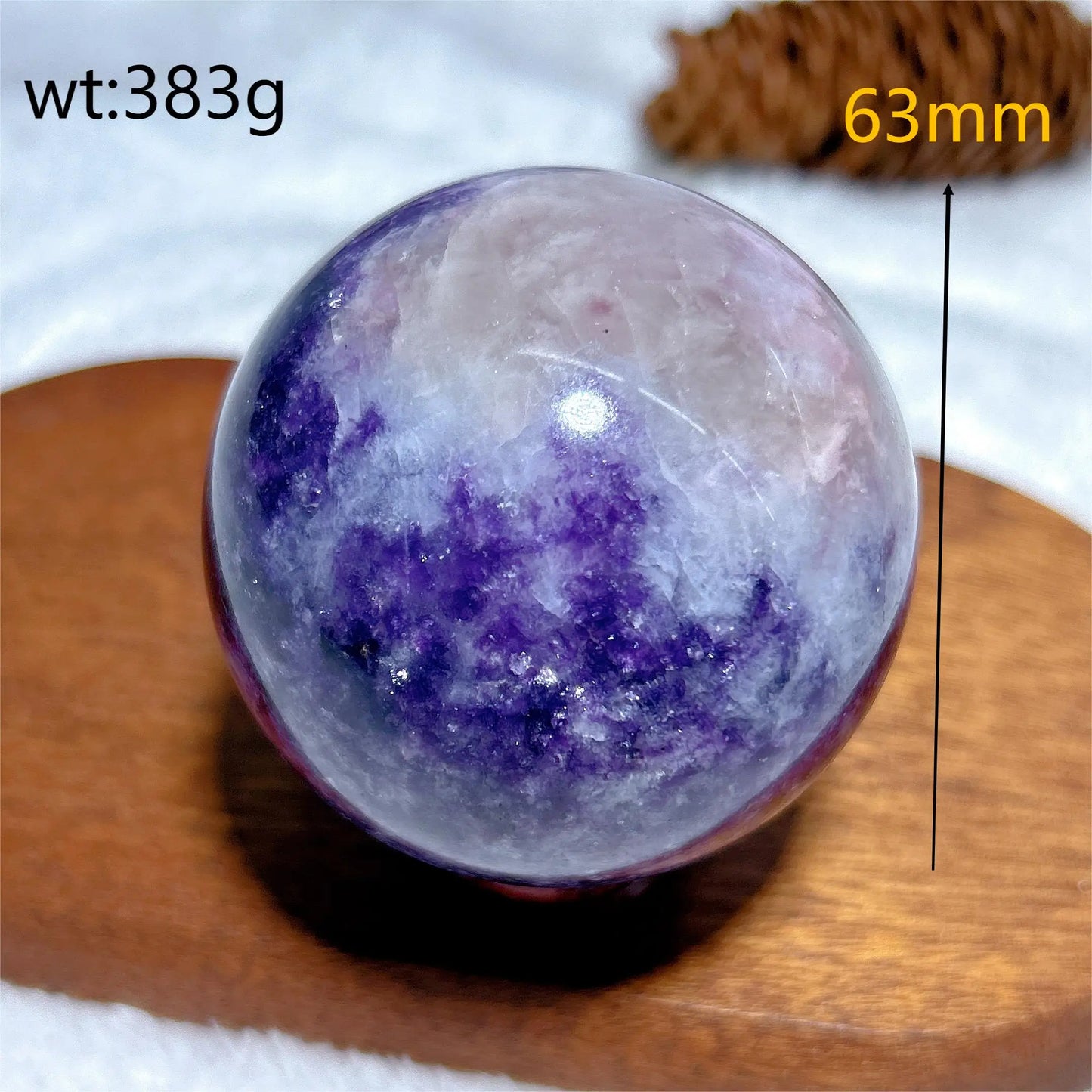 High Quality Natural Crystal Lepidolite Sphere Gemstones Mineral Energy Reiki Home Decorations Gift