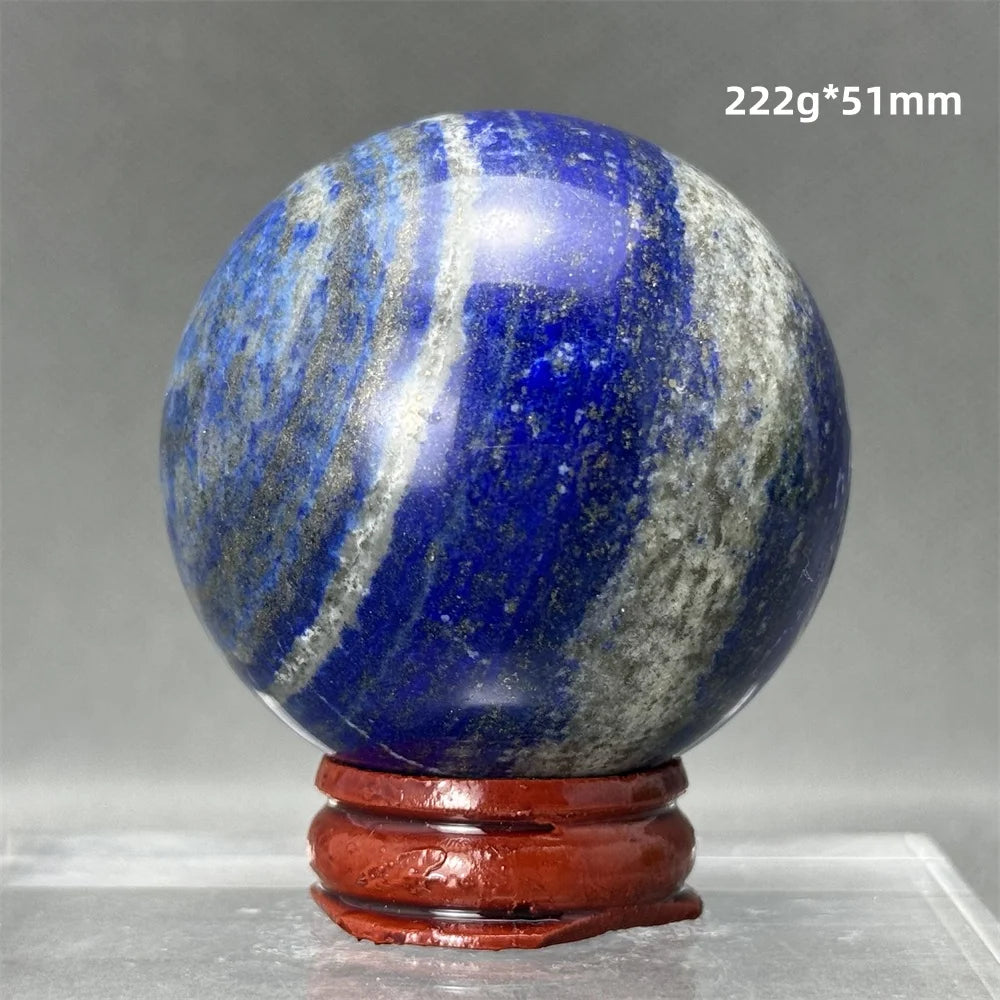 Bola de Lápis-Lazúli Natural Artesanato Polido Aura Cura Energia Meditação Adivinhação Altar Bola de Pedra Mineral Ornamentos para Casa Presente