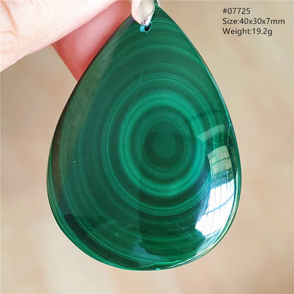 Natural Green Malachite Chrysocolla Pendant Jewelry Rectangle Women Men Big Fashion Green Chrysocolla Fashion Necklace AAAAAA