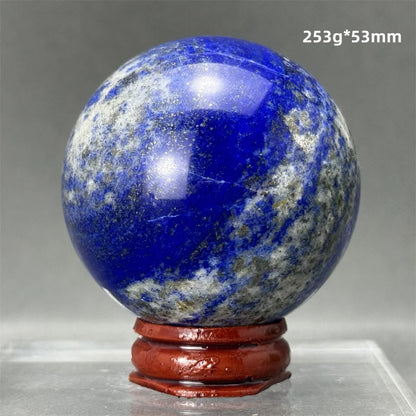 Bola de Lápis-Lazúli Natural Artesanato Polido Aura Cura Energia Meditação Adivinhação Altar Bola de Pedra Mineral Ornamentos para Casa Presente