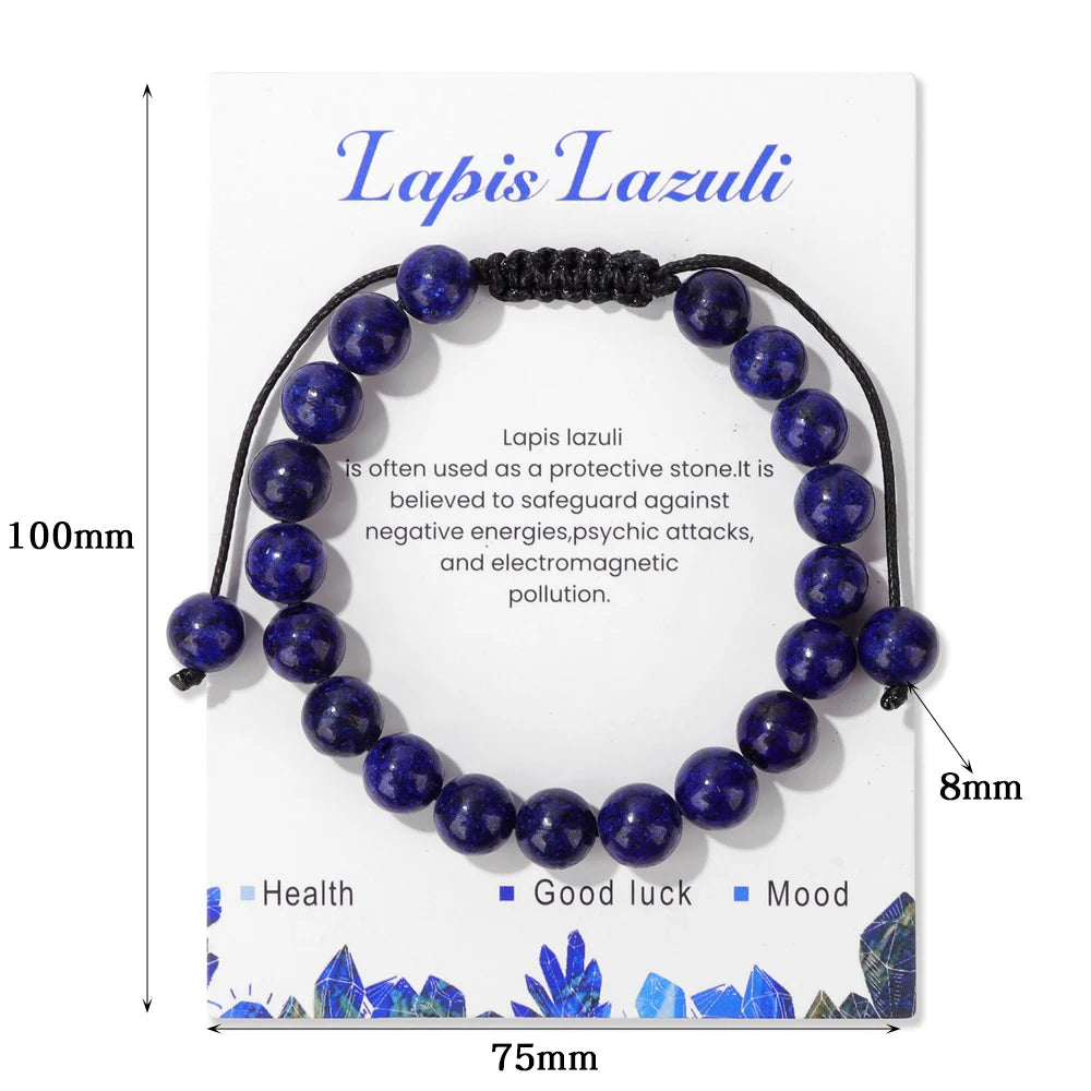 Fashion Energy Stone Hematite Beads Bracelet Men Natural Healing Quartz Bracelets No-Magnetic Health Protection Women Jewelry