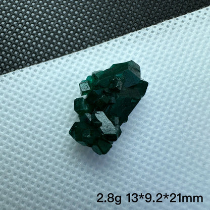 Muestra de mineral de dioptasa verde del Congo natural, cristales de cuarzo, piedra curativa, colección didáctica, decoración del hogar