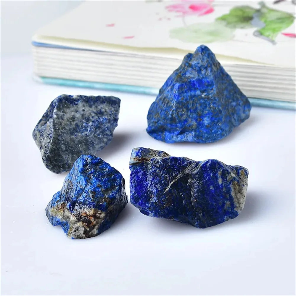 200g Natural Lapis Lazuli &amp; Quartz Crystal Ore – Healing Gemstone Collection for Meditation