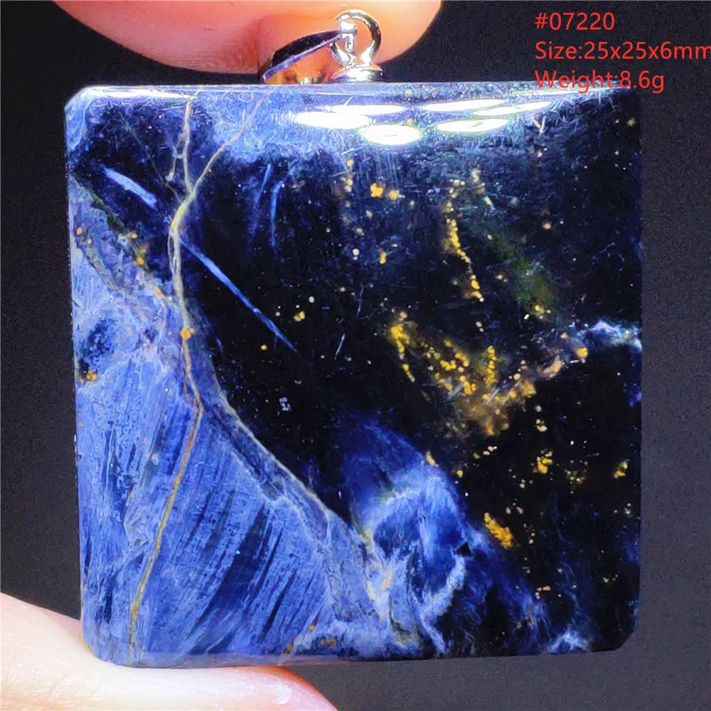 Natural Blue Pietersite Chatoyant Bead Pendant Jewelry Necklace Women Men Namibia Yellow Pietersite Cat Eye Fashion AAAAAA