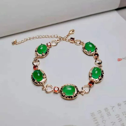 Pulsera de cuentas de concha de agua dulce, ágata crisoprasa y hilo de perlas