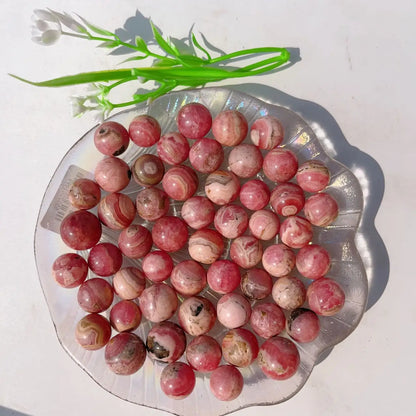 2pc/5pc/10pc natural gemstone small Rhodochrosite sphere natural crystal rocks stone crystal stone for gift decoration for gift