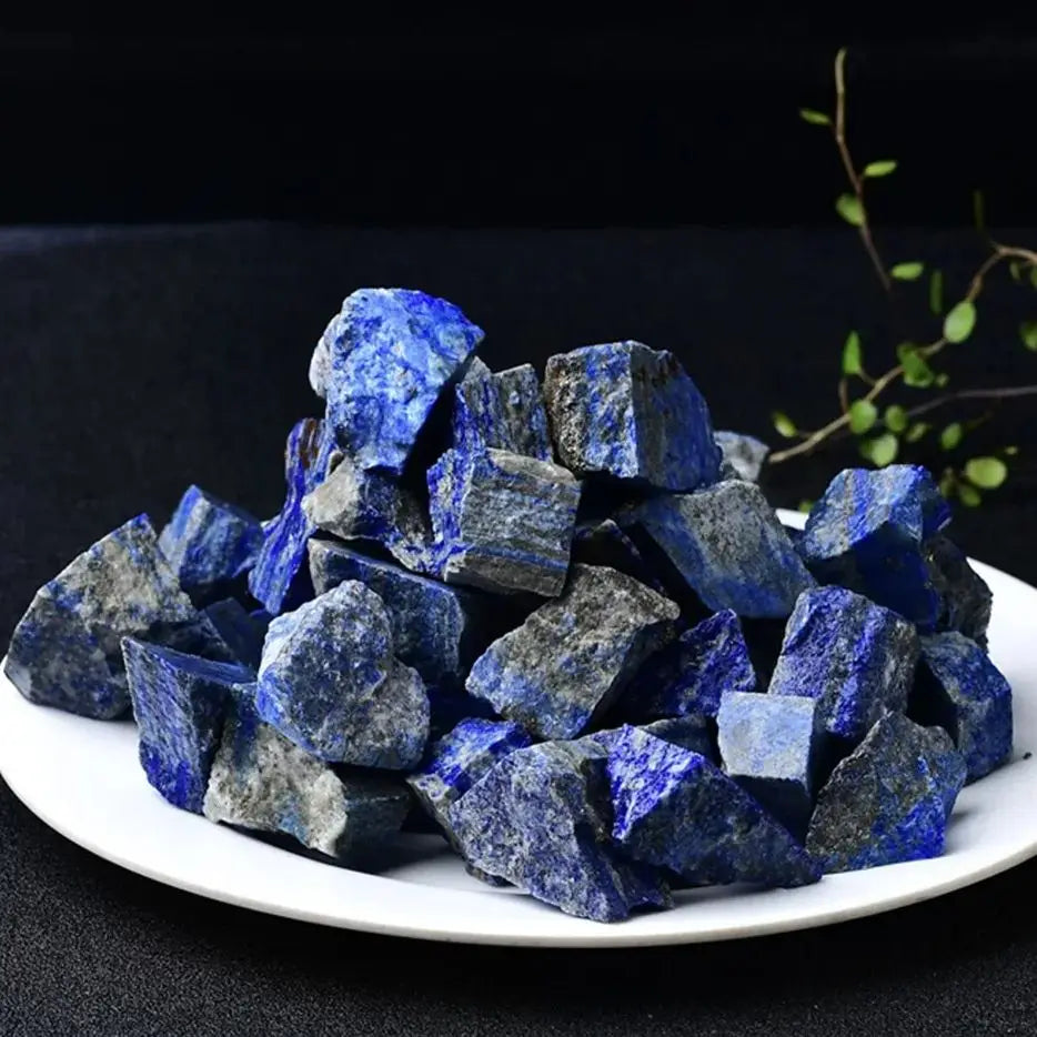 200g Natural Lapis Lazuli &amp; Quartz Crystal Ore – Healing Gemstone Collection for Meditation