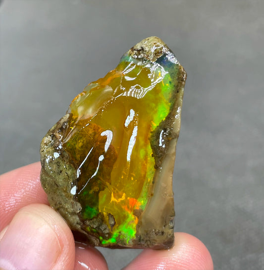 BEST COLOR! 12g natural rare color Ethiopia water Opal gem mineral specimen stones and crystals healing crystals quartz