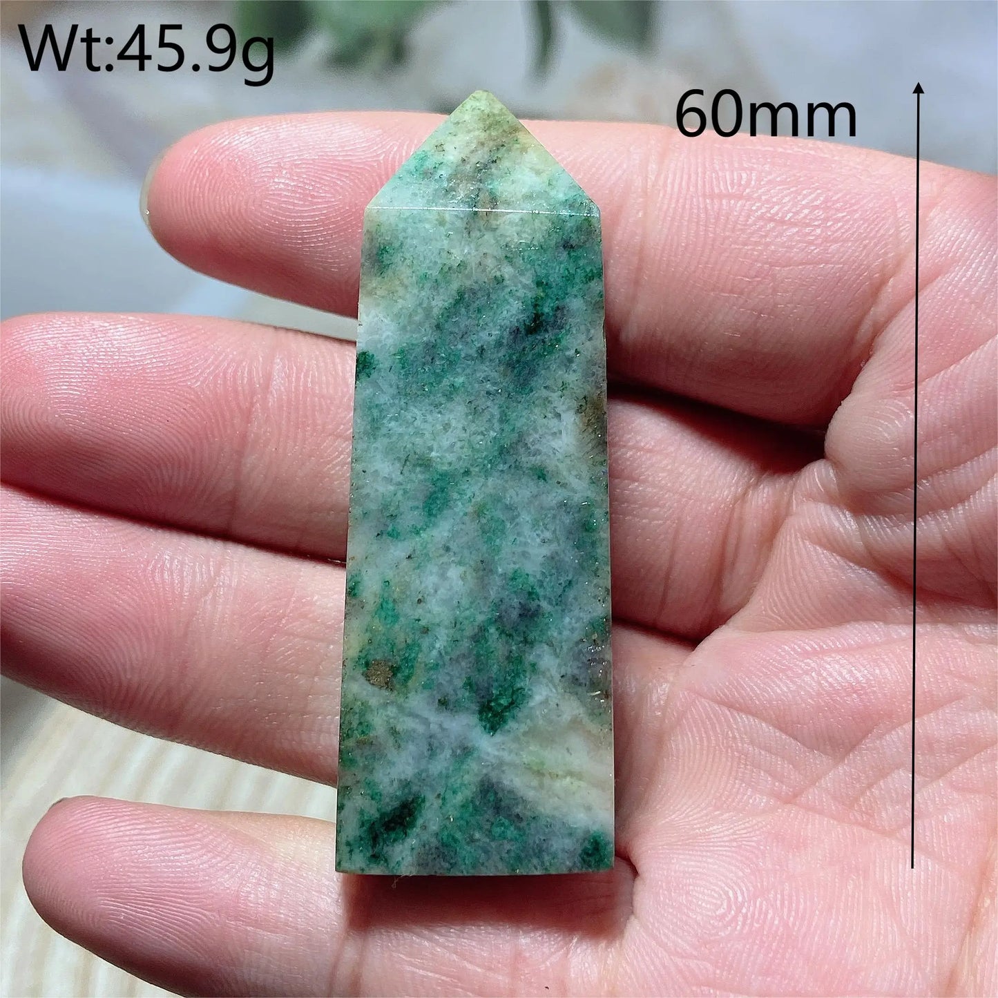 Natural Crystal Dioptase Tower Pyrite Healing Wholesale Gemstone Energy Polished Obelisk Precious Gift