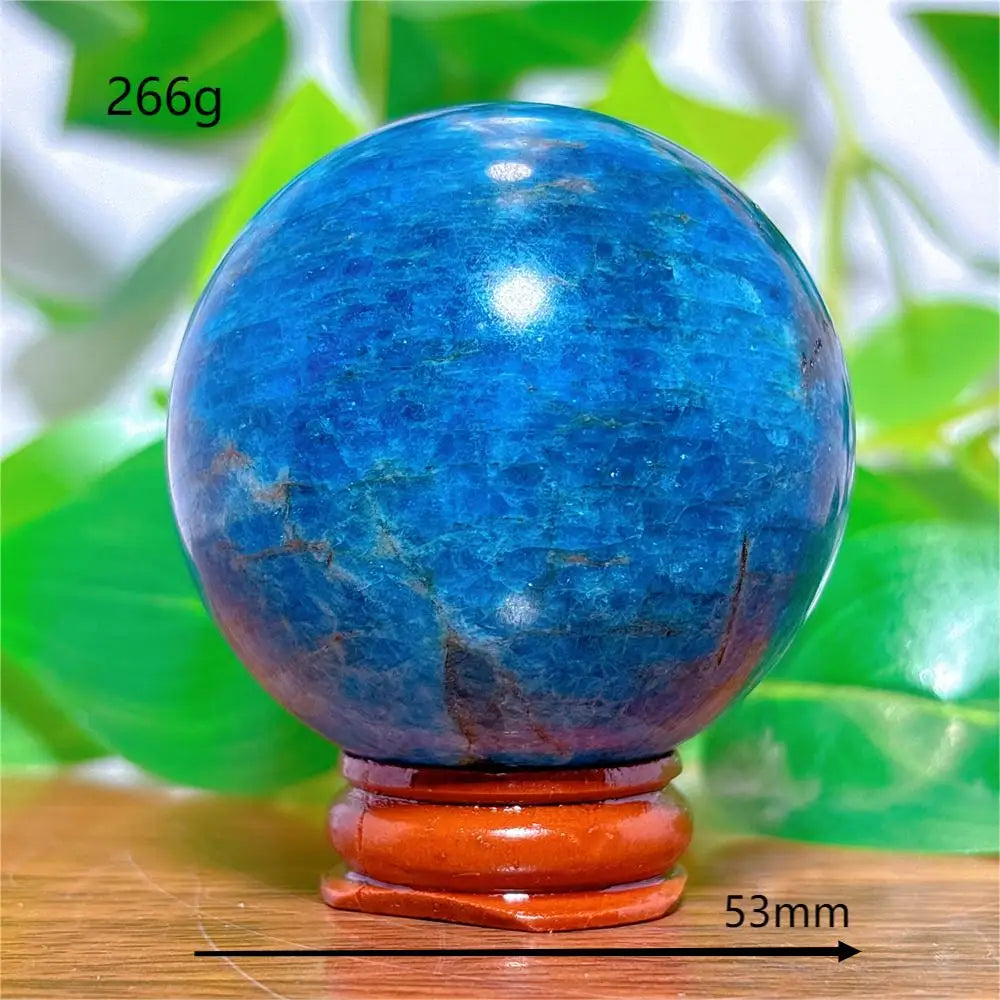 Esfera de Apatita Cristal Pedra de Quartzo Natural Decoração para Casa Minerais Reiki Artesanato Presentes Amor Energia Cura Meditação + Suporte