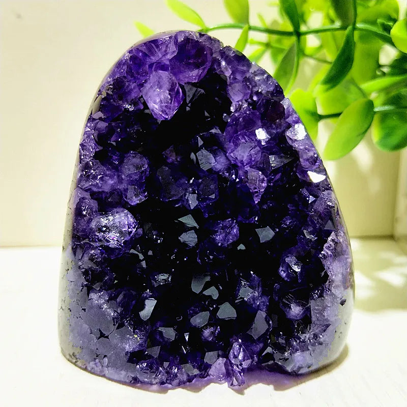 Natural Stones Uruguay Amethyst Quartz Crystal Cluster Meditation Witchcraft Energy FengShui Crystal Room Decoration