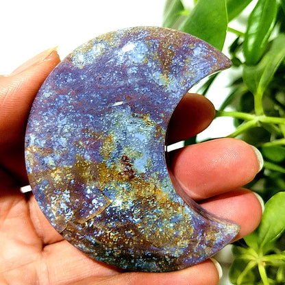 Natural Ocean Jasper Sea Gem Moon Sorcerer Exorcism Meditation Energy Exorcise evil spir Cures Crystal Home Feng Shui Decoration