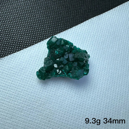 Muestra de mineral de dioptasa verde del Congo natural, cristales de cuarzo, piedra curativa, colección didáctica, decoración del hogar