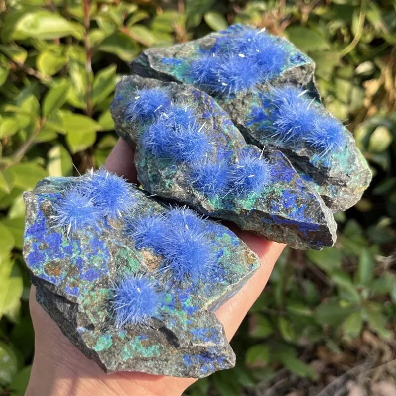 Rare Azurite Ore Specimen, Crystal Cluster, Reiki Healing, Quartz Piont, Home Decor, Mineral Specimens, Crystal Collection