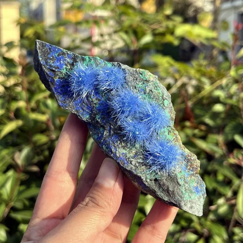 Rare Azurite Ore Specimen, Crystal Cluster, Reiki Healing, Quartz Piont, Home Decor, Mineral Specimens, Crystal Collection