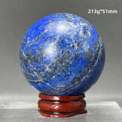 Bola de Lápis-Lazúli Natural Artesanato Polido Aura Cura Energia Meditação Adivinhação Altar Bola de Pedra Mineral Ornamentos para Casa Presente