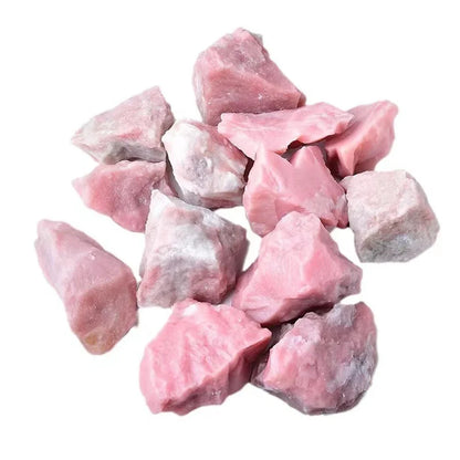 Natural Pink Opal Raw Stones Rough Crystal Quartz Reiki Healing Rock Mineral Specimen Aquarium Home Decoration