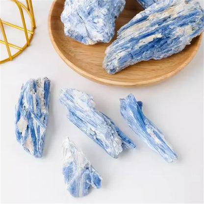 100% Natural Blue Kyanite Mineral Specimen - Raw Healing Stones for Feng Shui Decoration