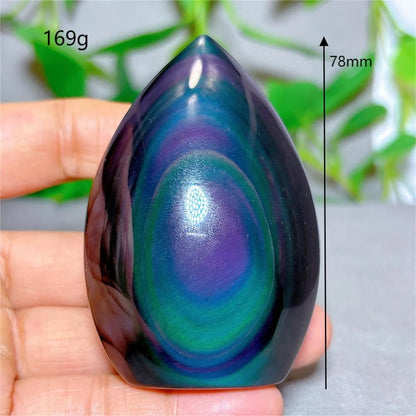 Rainbow Obsidian Free Form Crystal Natural Quartz  Stone Home Decoration Minerals Reiki Craft Gifts Energy Healing Spiritual