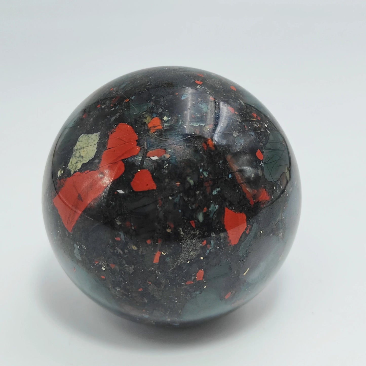 African Bloodstone Sphere Unique Quartz Crystal Ball for Reiki Healing, Divination & Home Decor | Perfect Christmas Gift