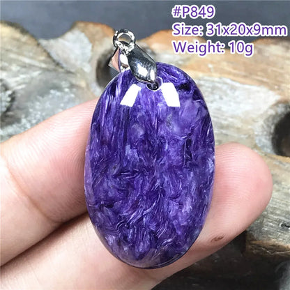 Top Natural Purple Charoite Stone Pendant Jewelry For Women Lady Men Love Healing Crystal Beads Silver Energy Gemstone AAAAA