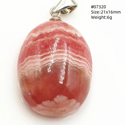 Natural Red Rhodochrosite Pendant Jewelry Rose Rhodochrosite Heart Love Women Men Gemstone Jewelry Fashion Necklace Gift AAAAAA