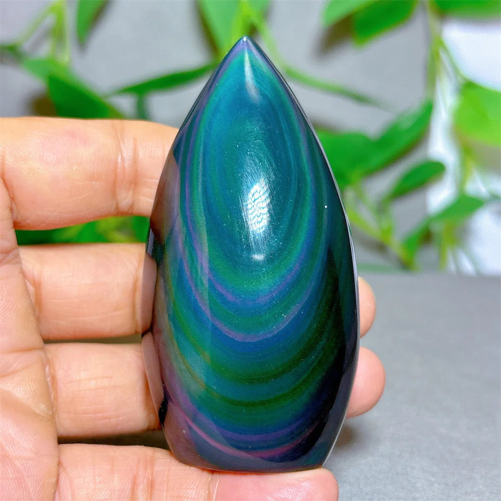 Rainbow Obsidian Free Form Crystal Natural Quartz  Stone Home Decoration Minerals Reiki Craft Gifts Energy Healing Spiritual