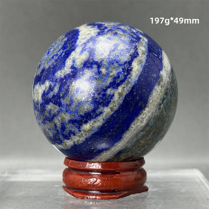 Bola de Lápis-Lazúli Natural Artesanato Polido Aura Cura Energia Meditação Adivinhação Altar Bola de Pedra Mineral Ornamentos para Casa Presente