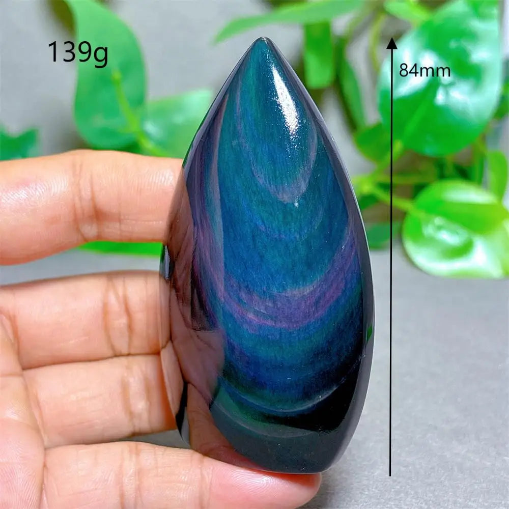 Rainbow Obsidian Free Form Crystal Natural Quartz  Stone Home Decoration Minerals Reiki Craft Gifts Energy Healing Spiritual