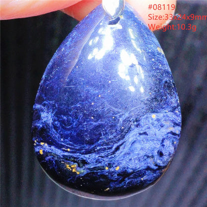 Natural Blue Pietersite Chatoyant Bead Pendant Jewelry Necklace Women Men Namibia Yellow Pietersite Cat Eye Fashion AAAAAA