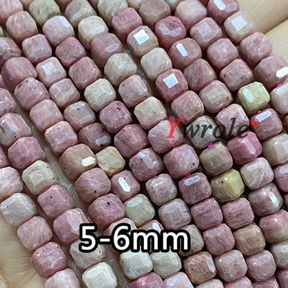 5x5MM Cube Labradorite Amazonite Turquoise Natural Stone Loose Square Spacer Beads for Jewelry Making Diy Bracelet Accessories