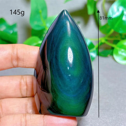 Rainbow Obsidian Free Form Crystal Natural Quartz  Stone Home Decoration Minerals Reiki Craft Gifts Energy Healing Spiritual