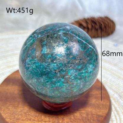 Natural Crystals Dioptase Pyrite Sphere Balls Polished Room Decor Energy Gift Mineral Ore Stone