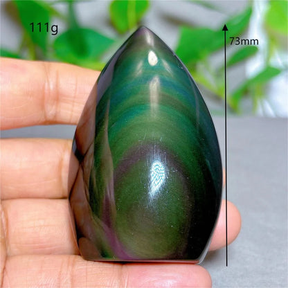 Rainbow Obsidian Free Form Crystal Natural Quartz  Stone Home Decoration Minerals Reiki Craft Gifts Energy Healing Spiritual