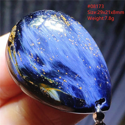 Natural Blue Pietersite Chatoyant Bead Pendant Jewelry Necklace Women Men Namibia Yellow Pietersite Cat Eye Fashion AAAAAA